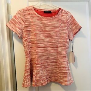 NWT Pink peplum blouse